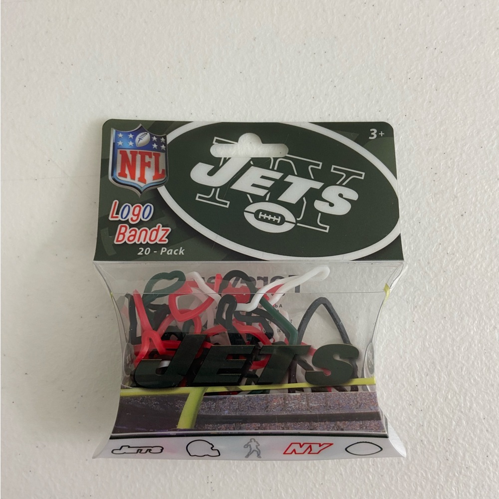 NEW NFL Jets Logo Bandz silly bands pack of 20 rubber band bracelets